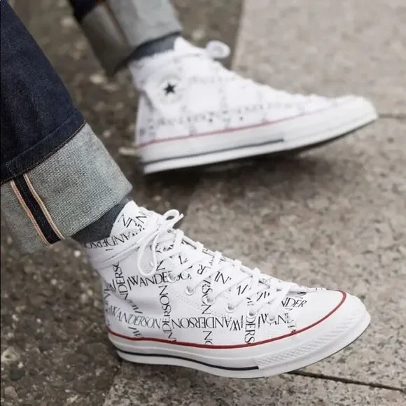 CONVERSE X JW Anderson Logo High-Top Sneakers